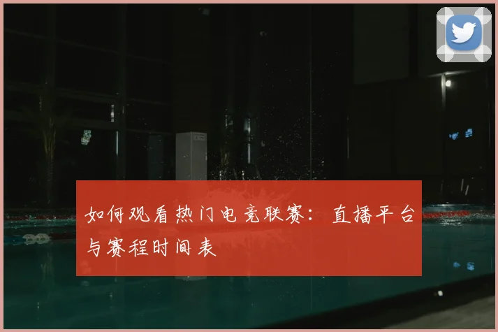 如何观看热门电竞联赛：直播平台与赛程时间表